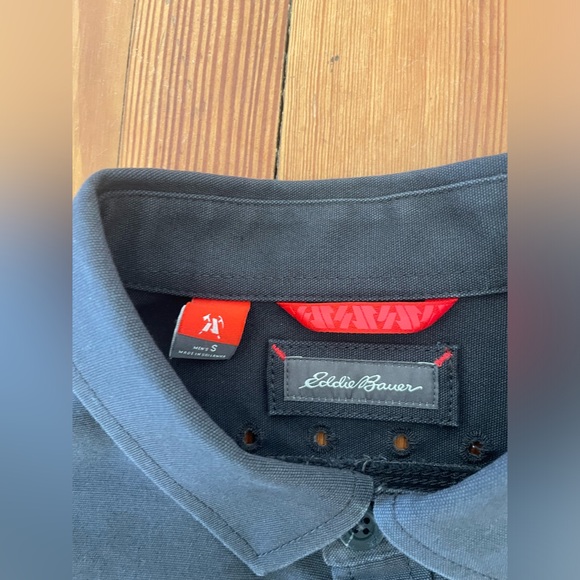 Eddie Bauer, Men's Capacitor Flex Canvas Work Shirt, Charcoal, Small - Picture 6 of 10